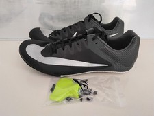Nike Zoom Rival Sprint Black Silver Track Spikes Shoes Men's Size 9 DC8753-001