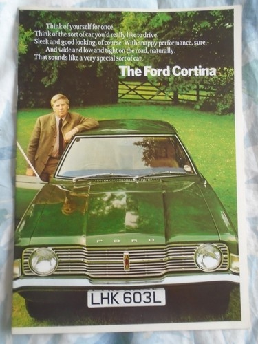Ford Cortina Prospekt März 1973 UK Markt Ref FA 2