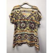 Show Me Your Mumu shirt top tunic Womens size small BoHo Semi Sheer