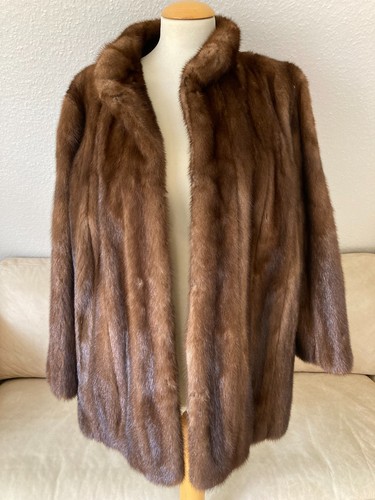 Original ECHT Pelzjacke Felljacke Gr L Braun - Kuschel Faktor - Bild 1 von 17