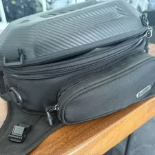 Rhinowalk Motorcycle Tail Bag, Expandable Hard-Shell Travel Bag, Backpack