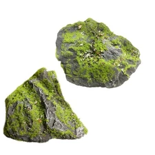 Artificial Moss Rock for Woodland Displays Fairy Garden Floral Arrangements