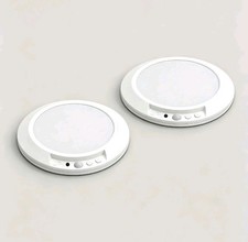 2-Pack, Rechargeable Motion Sensor Ceiling Light Magnetic Wireless Closet Remote
