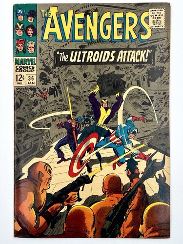 Marvel Comics The Avengers #36 January 1967 The Ultroids Attack - Picture 1 of 9