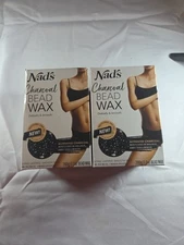 Nad's Charcoal Bead Wax Detoxify & Smooth Bead Wax Hair Removal Lot of 2 NEW