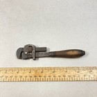 Walworth Stillson Monkey Wrench Pipe 6" Wood Handle Serrated Jaw #6 USA