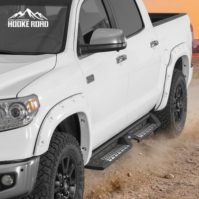 PAIR STEEL RUNNING BOARD SIDE STEPS BARS FIT TOYOTA TUNDRA 2007-2021 CREWMAX