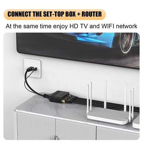 1000Mbps Ethernet Splitter Hub RJ45 Cable LAN Network Internet 1 IN 4 Out - 第 11/13 張圖片