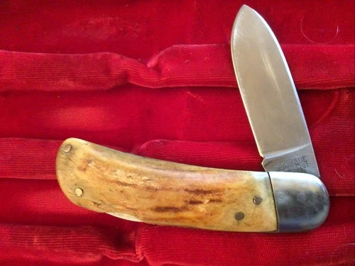 Vintage Schrade USA 510T Bone Handle Lock Back Knife