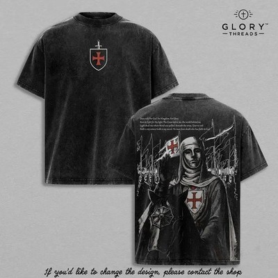 Baldwin IV Leper King Crusader Jerusalem Medieval Gothic Graphic T-Shirt