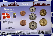 Littleton World Coin Set Denmark UNC 1998-2013 2,20 Kroner 2007 1,10 Kroner 2008