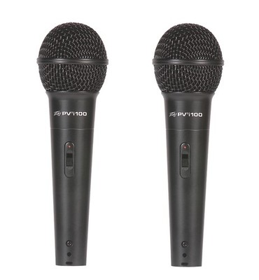 Peavey Pvi 100 2 Pack Neodymium Capsule Dynamic Cardioids Microphone 3016900 New