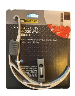 Heavy Duty J Hook Wall Mount Pro Essentials NEW In Package