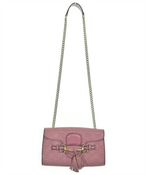 GUCCI Shoulder Bag Pink Monogram Leather Ladies Japan C-250919-4 thumbnail 3