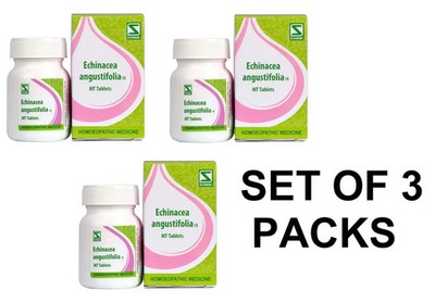 Dr. Willmar Schwabe India Echinacea angustifolia 1X Homeopathic Tablets   3 Pack