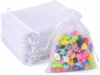 100 StüCk Weiß OrganzasäCkchen 10X15 Cm: Geschenk Organzabeutel, Hochzeit Organz