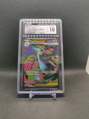 2025 POKEMON #109/094 MEGA CHARIZARD X EX CGC 10 GEM MINT