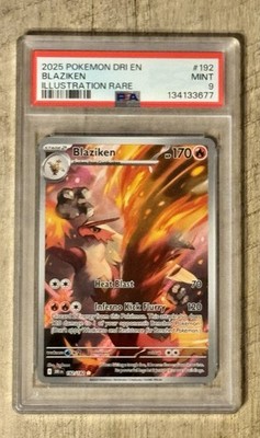 Blaziken 192/182 Illustration Rare SV10: Destined Rivals PSA 9
