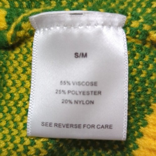 Steady Hands Colorblock Cardigan Sweater Blue Green Yellow Oversized S/M - Picture 4 of 9