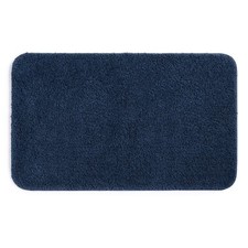 Large Polyester Bath Rug Non-Slip, Blue Cove Design, 24x40 Inches Soft Absorbent