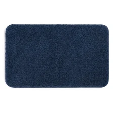 Large Polyester Bath Rug Non-Slip, Blue Cove Design, 24x40 Inches Soft Absorbent