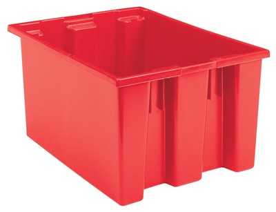 35300 Nest and Stack Plastic Storage Container and Distribution Tote, (29-1/2...