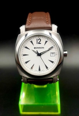 Vintage and Rare RONSON Swiss Made Men s quartz watch. 7 Jewels.