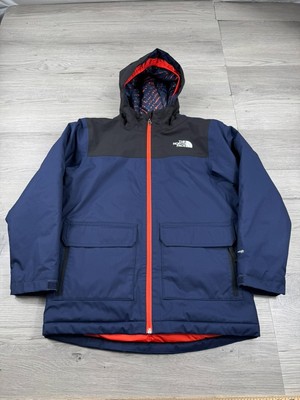 The North Face Jacket Youth M 10/12 Blue Black Freedom Insulated Dryvent Ski Boy