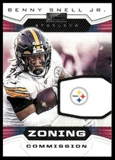 2020 Panini Playbook #ZC-17 Benny Snell Jr. Pittsburgh Steelers