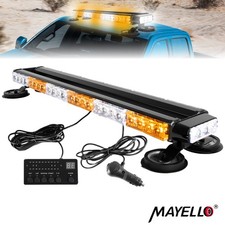 Amberwhite 54 Led Double Side Strobe Light Bar Emergency Beacon Warning Light Amberwhite 54 Led Double Side Strobe Light Bar Emergency Beacon Warning Light
