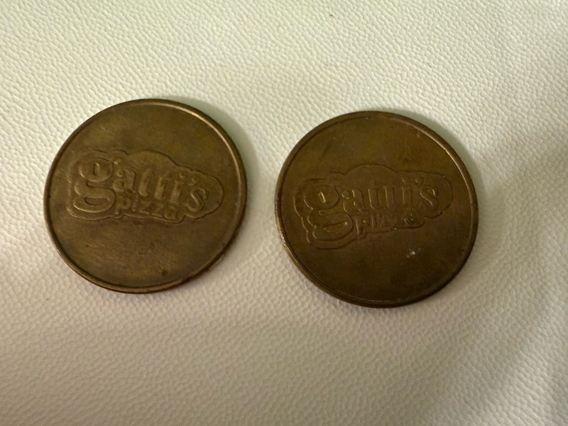 Gatti's Pizza Token Two Of Them