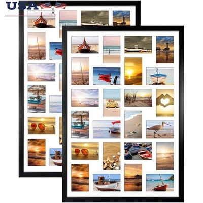 24 Openings Collage Frame 4x6 Photos Wall Decor Family Gift Classic Design New