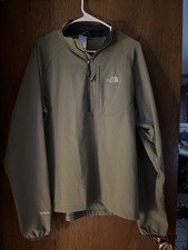 Mens The North Face APEX Green 1/4 Zip Jacket Light Weight size M