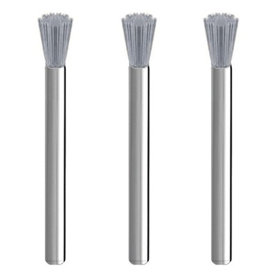 3x Mini-Pinsel Nylon mit Schleifkorn ''SiC'' - Ø 5 x 10 mm   für Dremel Proxxon ..