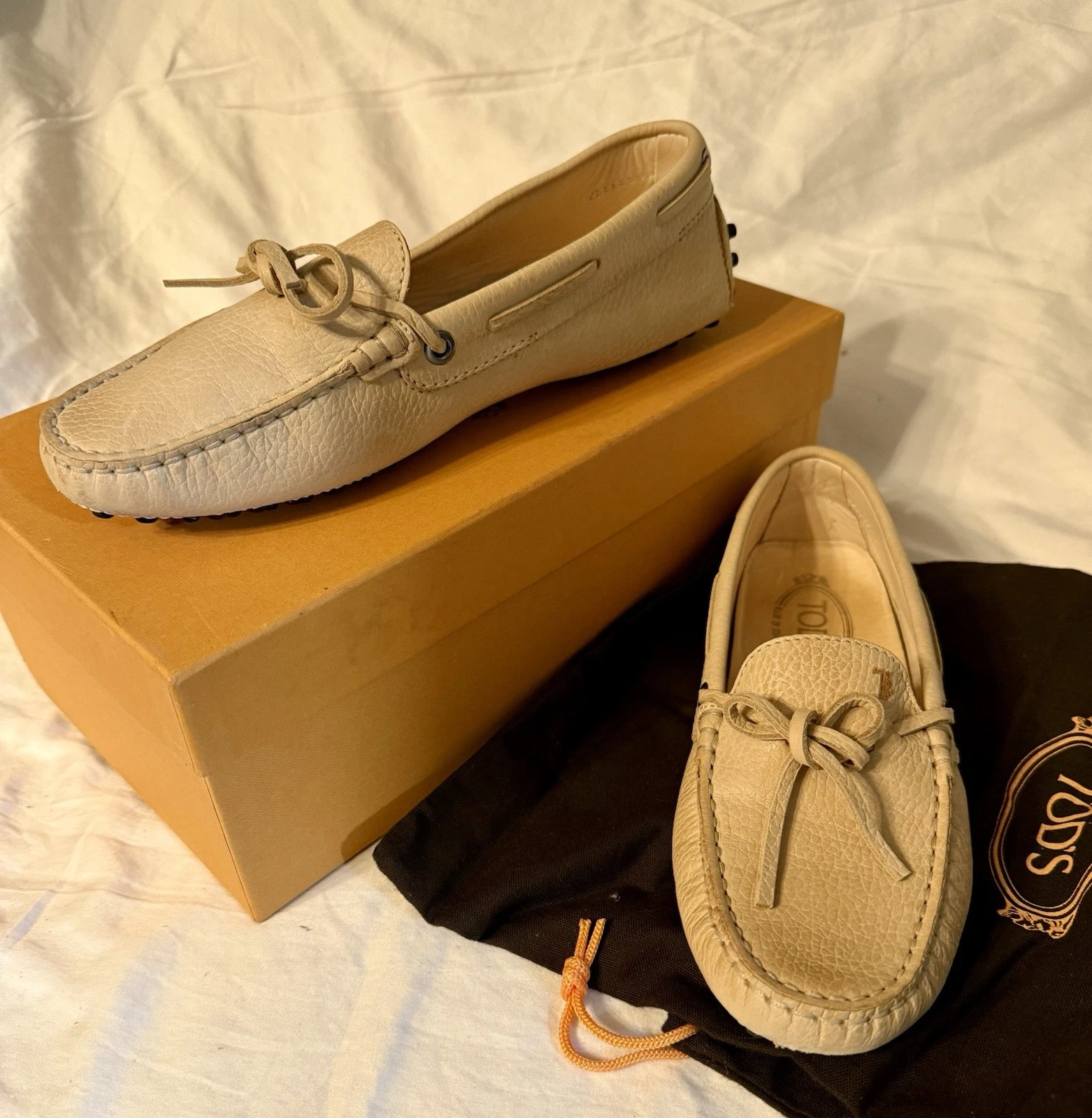 Scarpe da guida Tod’s da donna taglia 36 US 5 5 in pelle marrone chiaro