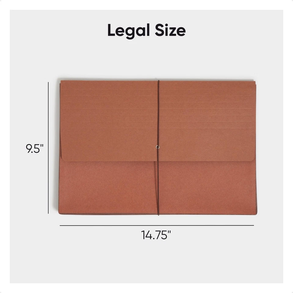 Smead Redrope Expanding File Wallets Legal Size 10 Pack with Elastic Closure - Image 3 of 4