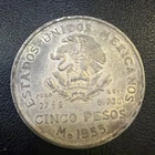 Photo of a 1953 Mexico 5 Pesos Silver from an eBay listing that sold on Jul 17, 2026