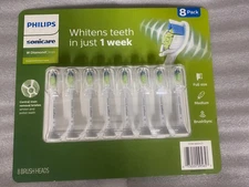 New Philips Sonicare Diamond Clean Replacement Brush Heads 8 pack HX6068/82