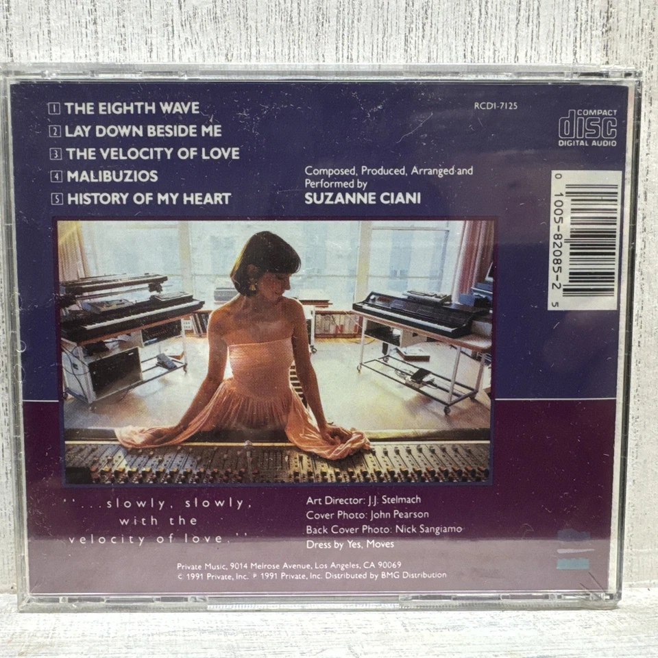 Suzanne Ciani - The Velocity of Love - CD - MINT condition - Sealed Foto 3 de 3