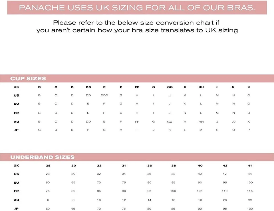 Nuevo Sujetador Panache 7285 Envy con aros Balconette 34GG EE. UU./Reino Unido Negro Foto 4 de 4