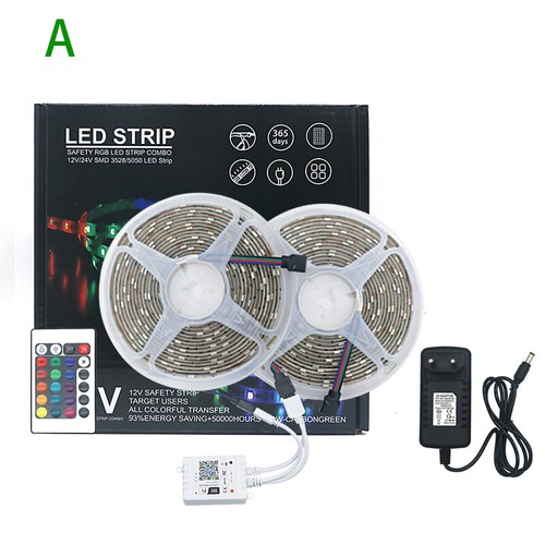 50M Kit LED Strip Lights Waterproof 5050 RGB LED Rope Lights + Remote + Adapter - Picture 13 of 16