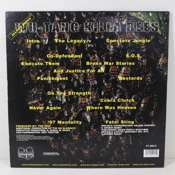 RZA Presents Wu-Tang Killa Bees - The Swarm Vol.1 2xLP Vinyl 1998