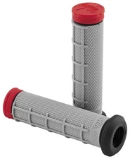 NEW PROTAPER 024866 1/2 WAFFLE TRI-DENSITY ATV GRIPS - GREY/RED - OFFROAD/ATV