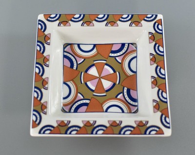 VINTAGE POOLE IONA ENGLISCHES FEINES BONE CHINA ANSTECKNADEL SCHMUCKSCHALE ART DECO STIL