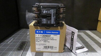 Eaton C25DNB330T Definite Purpose Contactor  24V 30A 3 Pole Series D1