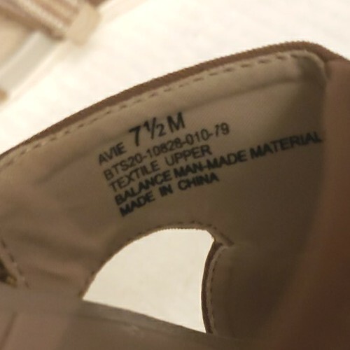 BARETRAPS ""Avie"" hellbraune Slide Komfort Sandalen Haken/Schlaufe verstellbar Damengröße 7,5 - Bild 3 von 6