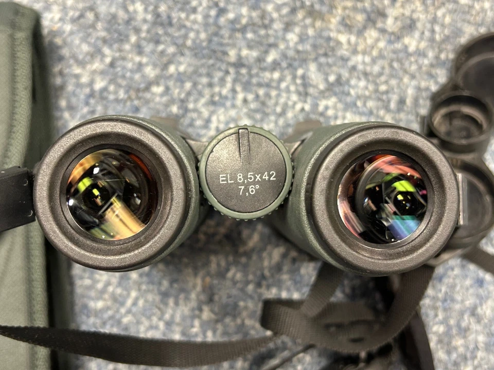 Swarovski EL SV 8.5x42 Binoculars Swarovision Case Strap Lens Caps - Excellent - Image 4 of 4