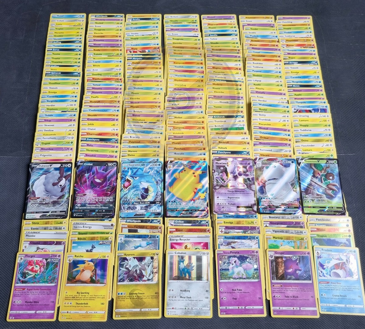 200 Pokemon Cards Bulk Lot 2x Ultra Rare V 24 Rares & Shiny Holo