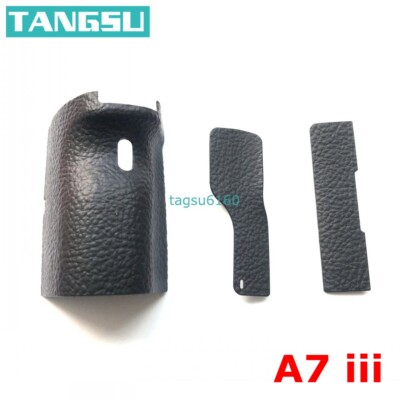 NEW For Sony A7M3 A7III Body Rubber Cover Grip + Thumb Rubber + SD