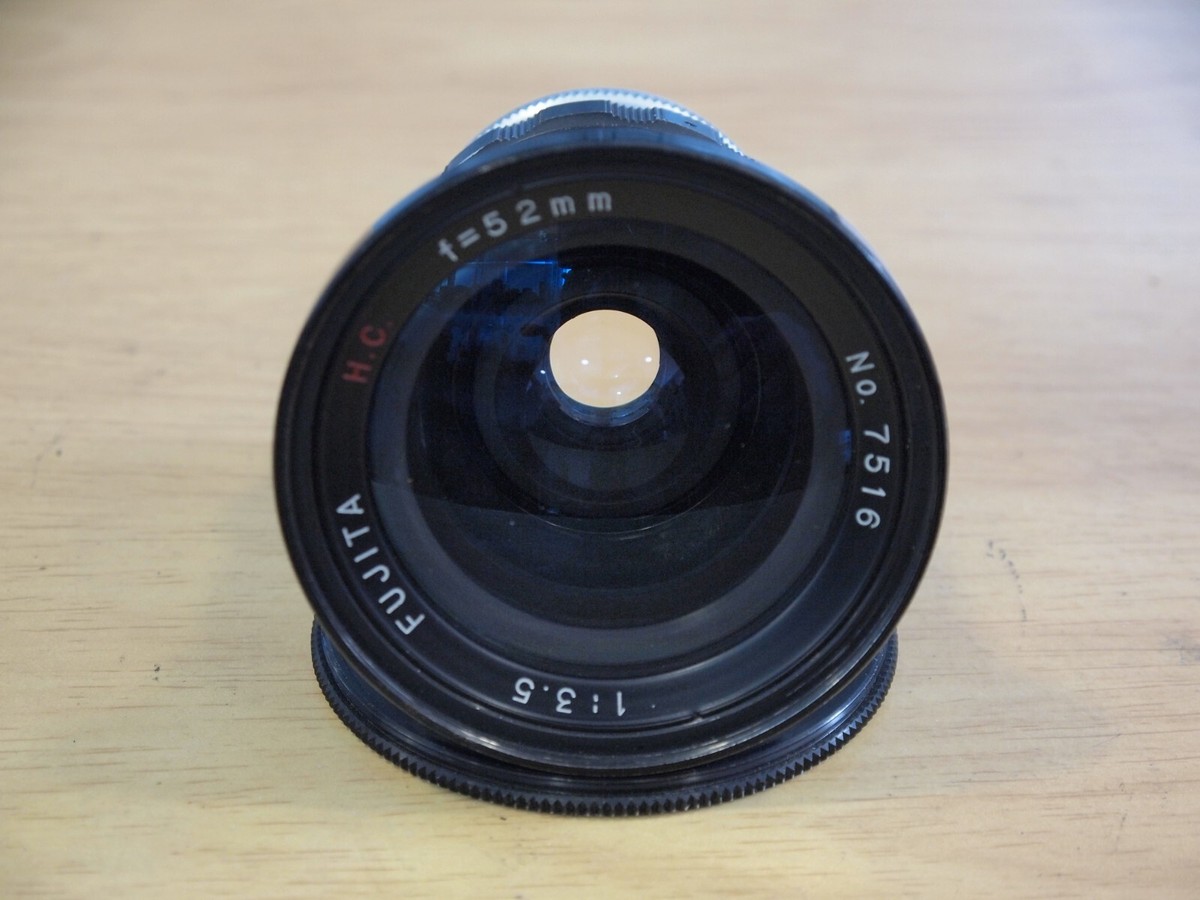 希少　FUJITA 52mm f/3.5 US Govt. silver Fujita H.C 52mm F3.5 Lens for Fujita Kaligar 66 Camera, 44mm Screw